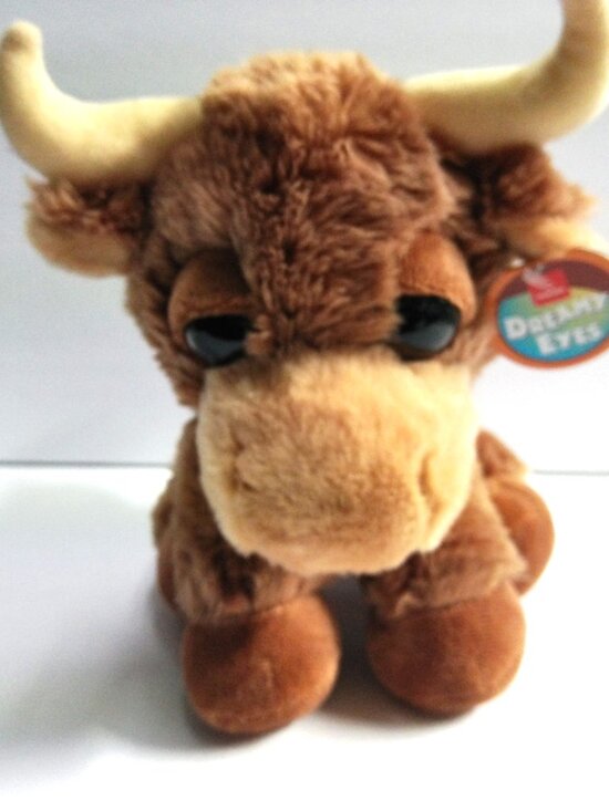 Aurora Other - Ranger Bull Dreamy Eyes Plush Toy by Aurora #21279 Brown 10" High Sitting NEW